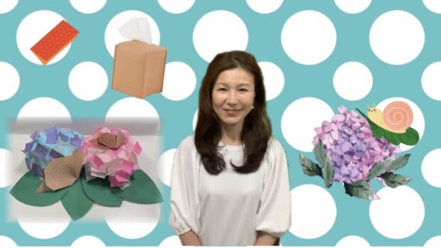 Let’s make hydrangeas and snails with Origami!