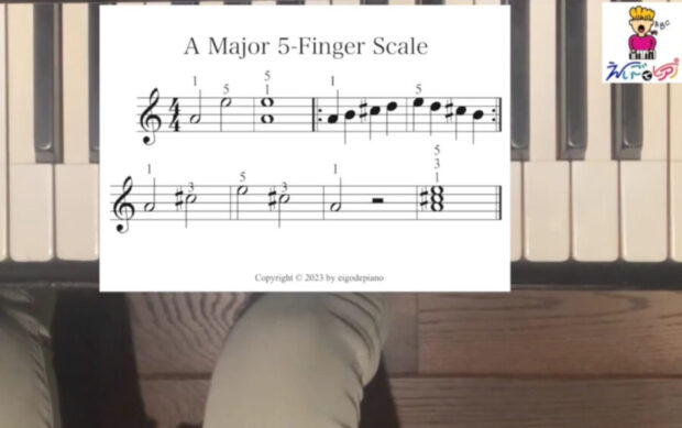 A Major 5-Finger Scale R.H.